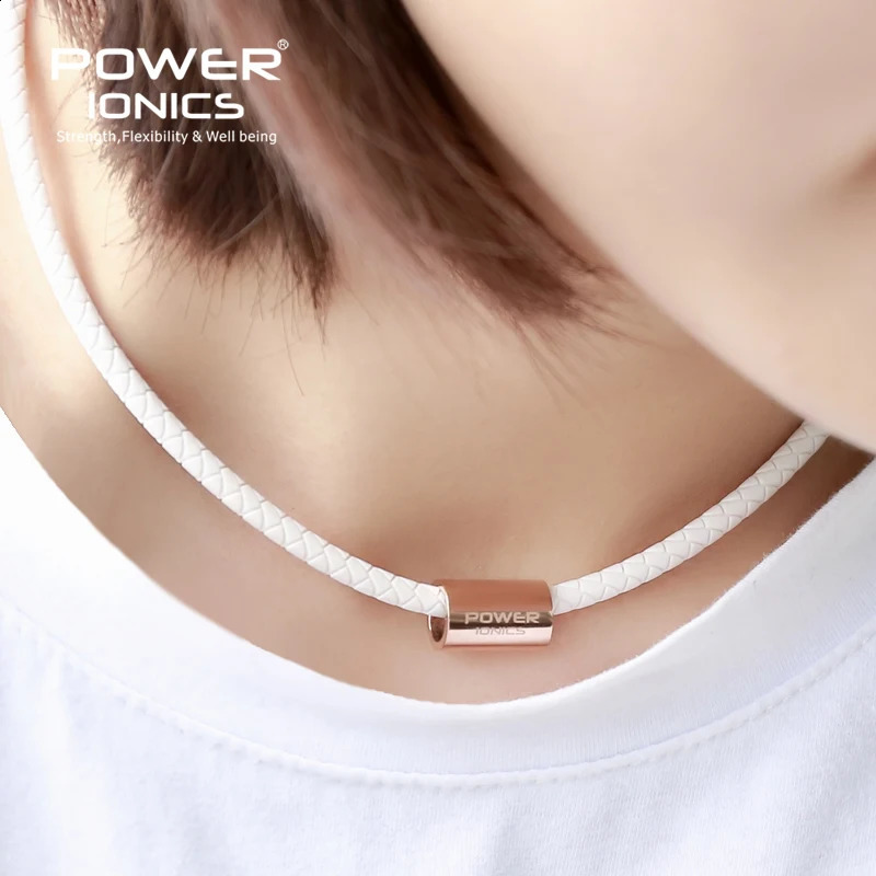 Power Ionics 3000 Anions Health Fashion Women Men Sports Bio Silicone Necklace Pendant Free Lettering 250107
