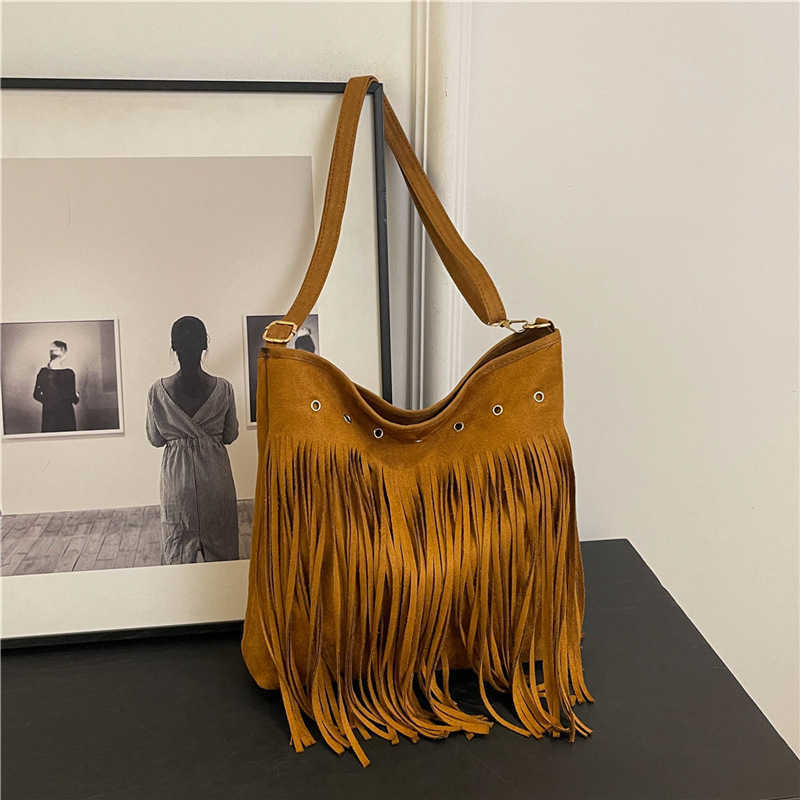 Bohemian Chic Su Bag Fashionable Large Capacity Shoulder 2024 Popular New Item Niche Ins Versatile Women's 250113
