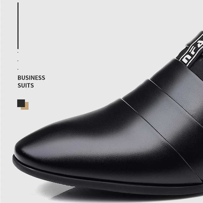 Men Dress Shoes Slip Formal Suit Wedding Shoes for Male Wedding Office Work Shoes Slip Loafers Elegant Man Dress ShoesXJ250113