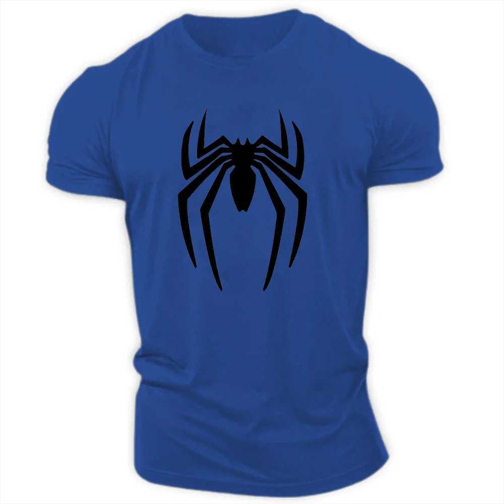 Summer Casual Sports T-shirt 2D spider print adult round neck short sleeve mens T-shirt loose comfortable quick drying tops X250113
