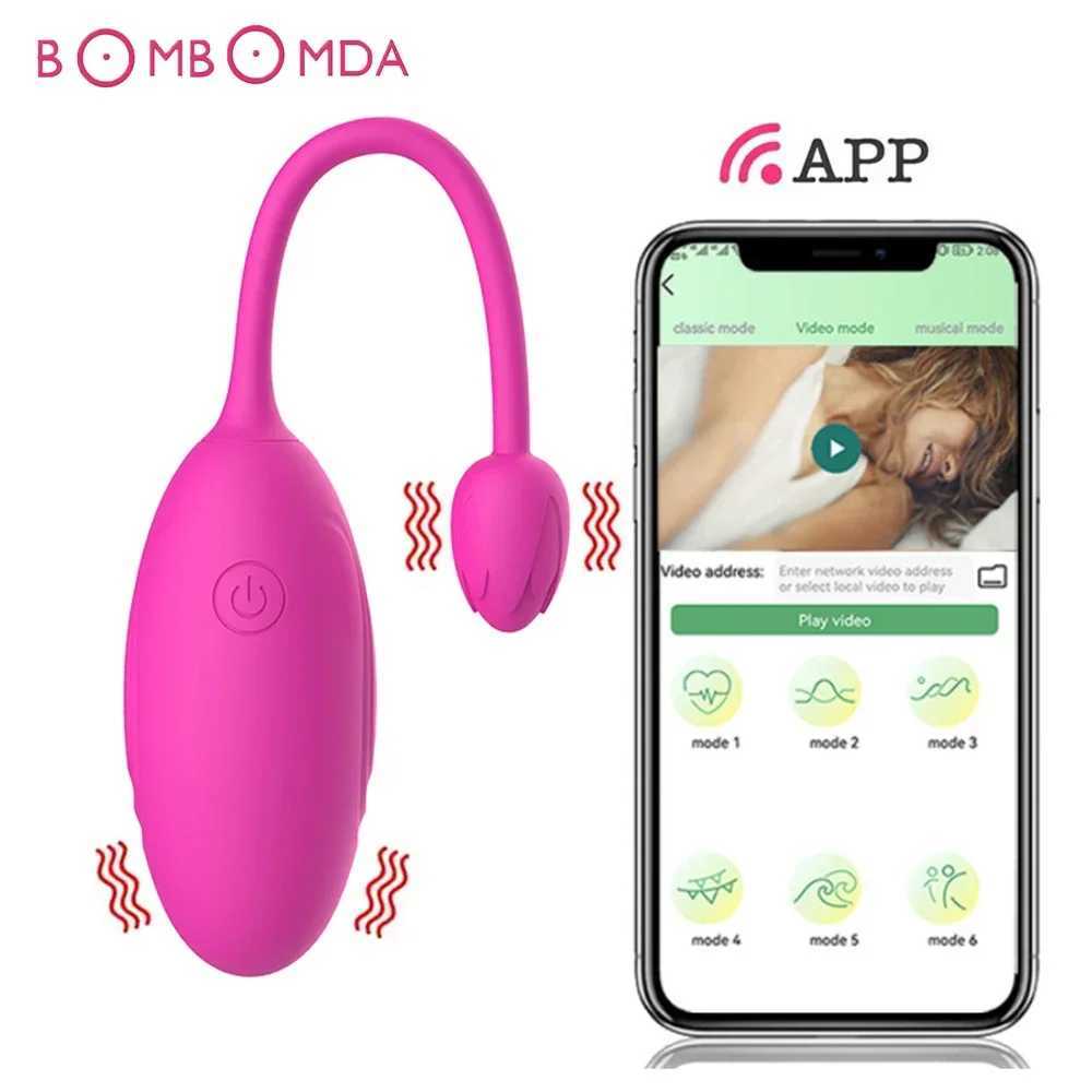 Female vibrator application wireless Bluetooth G-Spot vaginal stimulator anal vibration massager wearable stimulator sex toy W250319