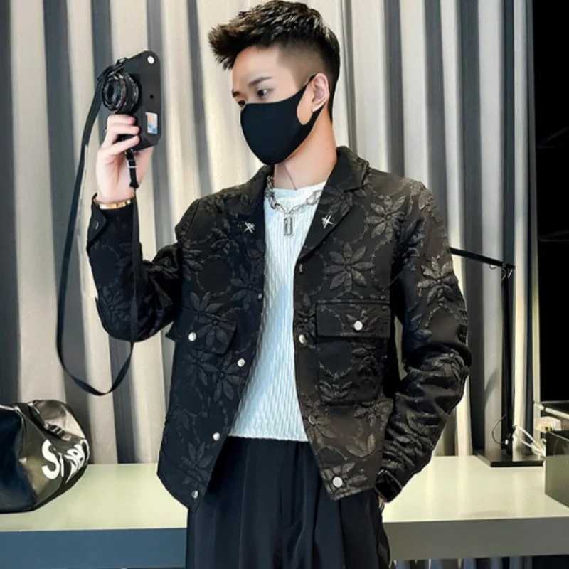 Man Coat Spring Autumn Graphic Wite Cargo Jacket for Men Cheap Sale Casual Joker High Quality Clothes Offer Deals Y2k Cold Coats X250113