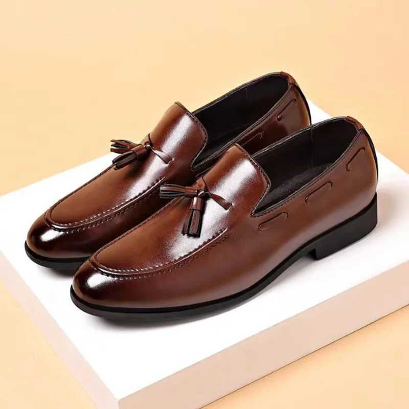 Mens Dress Shoes Elegant Mens Wedding Party High Quality Dress Shoes Social Man Dress Shoes Pointed Toe Office Men LoafersXJ250113