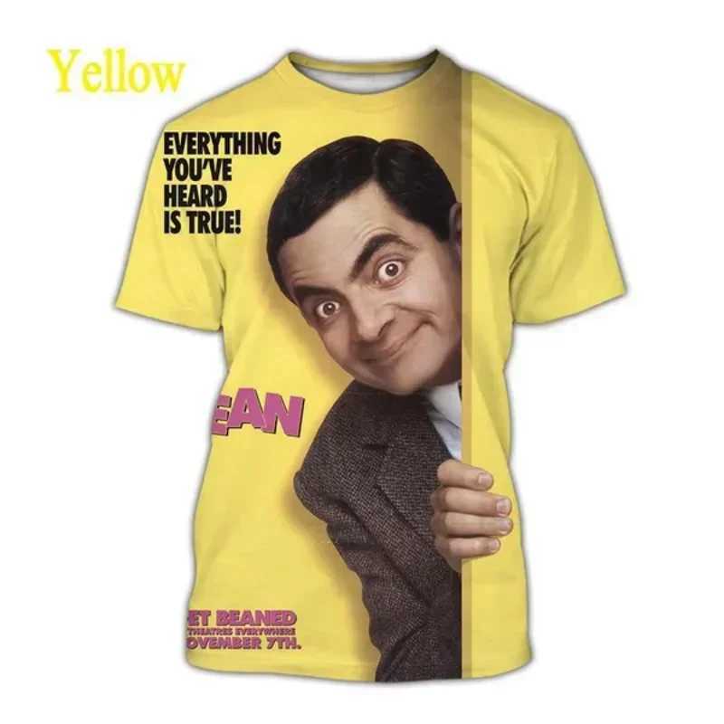 New Fashion Hip Hop Mr Bean 3D Print T-shirt for Women Summer Men Clothing Funny Casual Oversized T Shirt Harajuku Tops Tees X250113