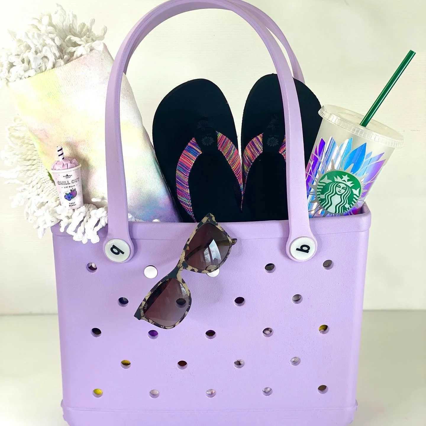 Fi Beach Bag Rubber Waterproof Basket Large Capacity Summer Storage Shoder Handbag Travel Wen Tote Shopping Bags Z250113