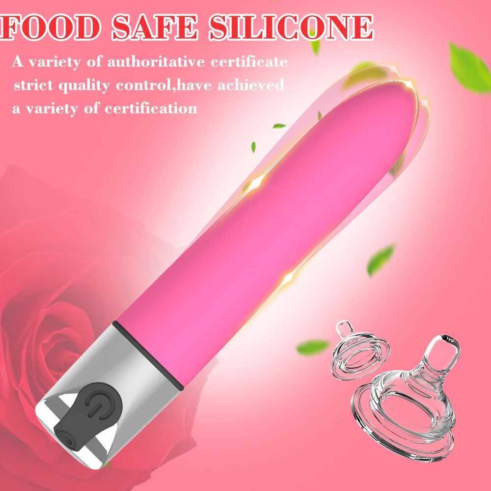 Powerful G Spot Mini Bullet Vibration Vibrator Vaginal Clitoral Stimulator Fake Penis Charging Masturbation Adult Sex Toy W250319