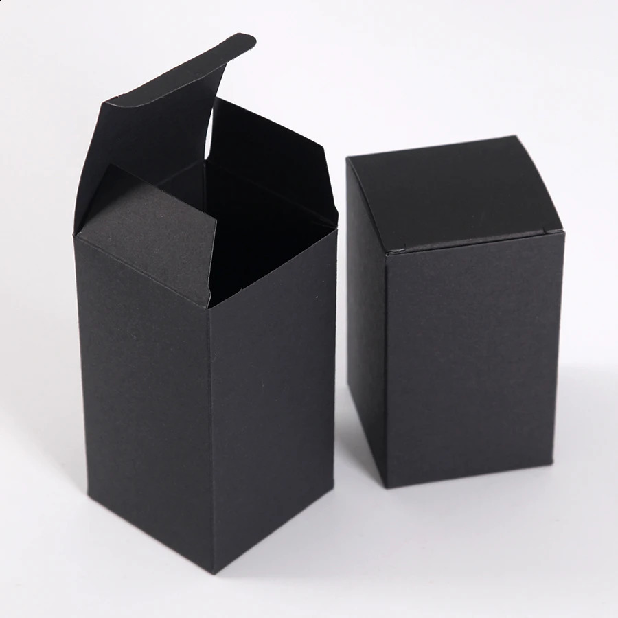 50Pcs Kraft Paper Box Square White Cardboard Box DIY Gift Box For Soap Cookies Jewelry Gift Packaging Candy Cookies Cake Baking 250106