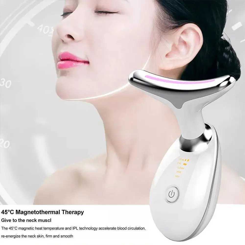 Neck Face Lifter EMS Neck Face Lifting Massager Skin Tighten Beauty Device LED Photon Therapy Anti Wrinkle Double Chin RemoverXJ250113