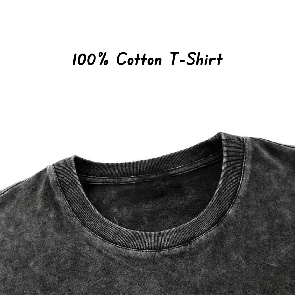 Custom washed Tshirt made of 100% pure cotton for men and women with personalized n printing your pos 250113