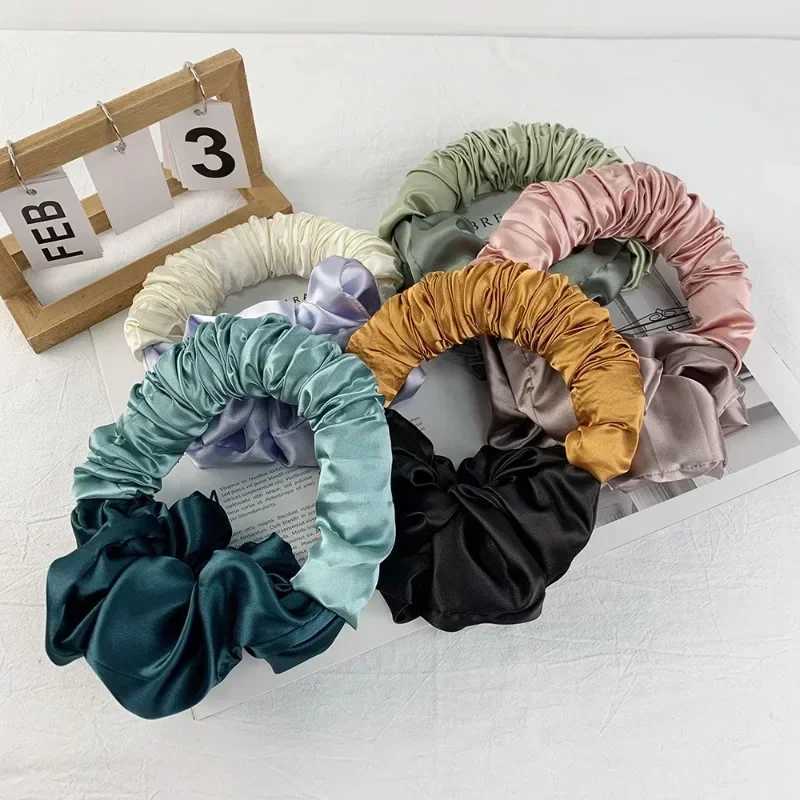 Hot hair curler silk curler soft and elastic satin hair tie sleep styling accessory ponytail beauty accessory W250113