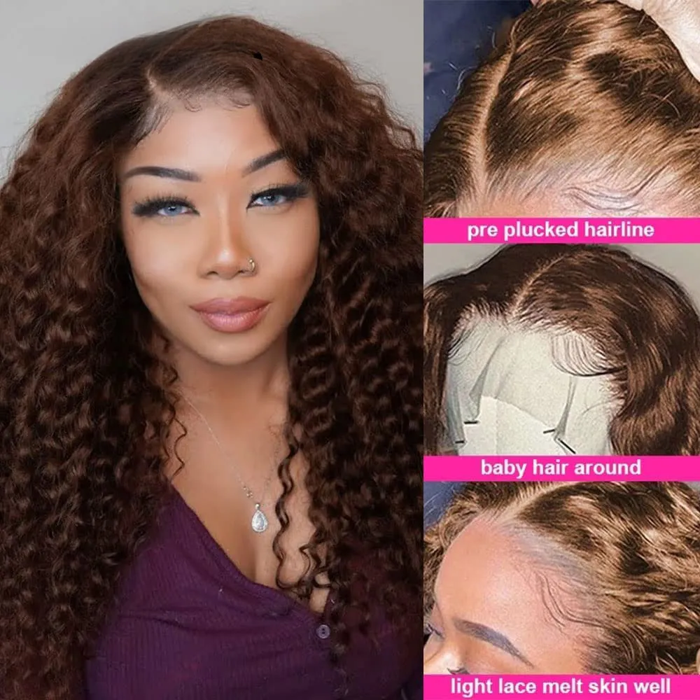 36Inch Long Natural Curly Synthetic Human Hair Wig 180 Density Good Texture Heat Resistant Fiber glueless preplucked Wigs