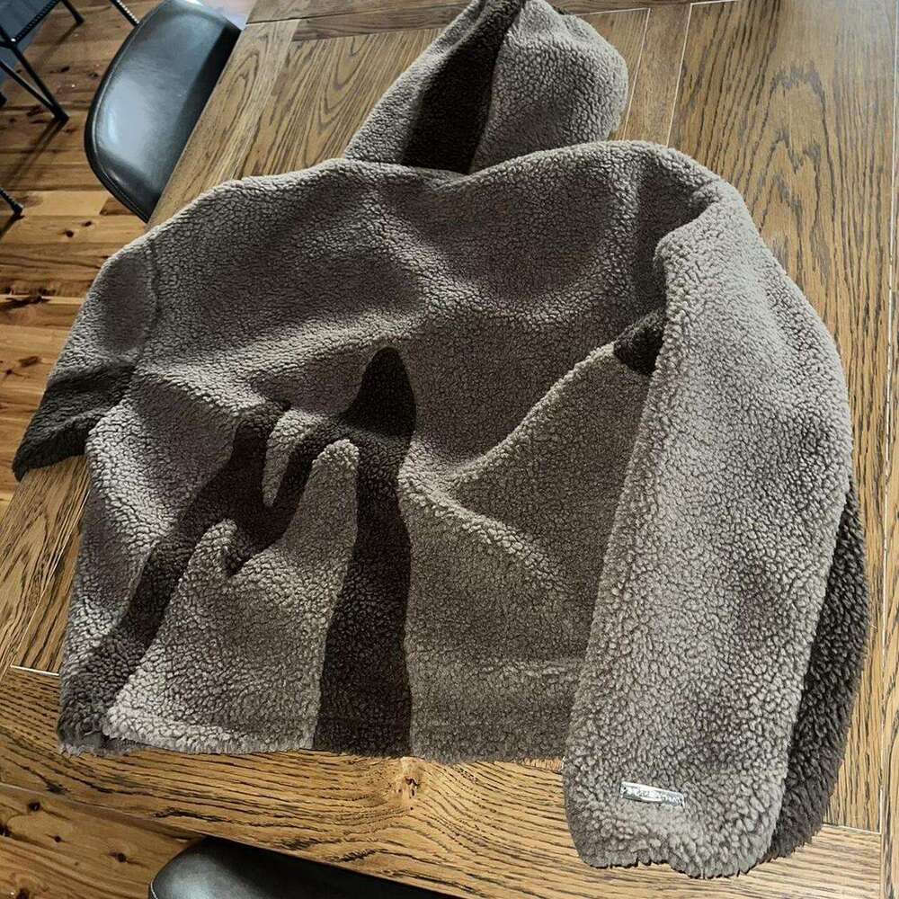 Men's women's autumn and winter new fashionable warm lamb wool personalized casual pullover zipper hoodie