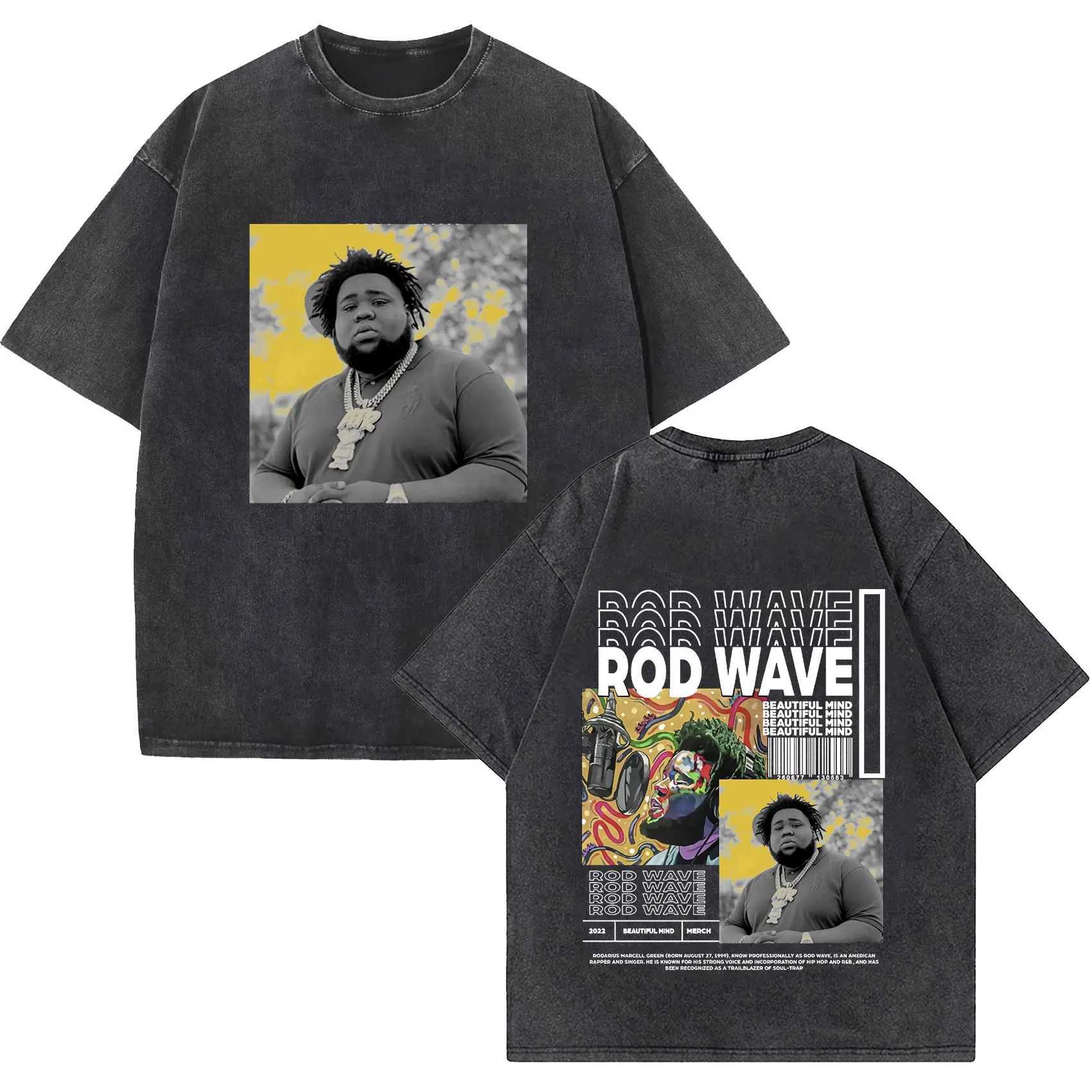 Singer Rod Wave Last Lap Tour 2024 New T Shirt Men Women Vintage Washed Short Sleeve T-shirts Hip Hop Clothing Oversized T-shirt X2501131