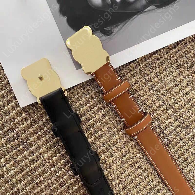 Womens Designer Belt Shiny Gold Silver Buckle Real Leather Hot Sale Fashion Ceinture Luxe Top Quality Shiny Buckle Ins Dress Belts Casual Waistband