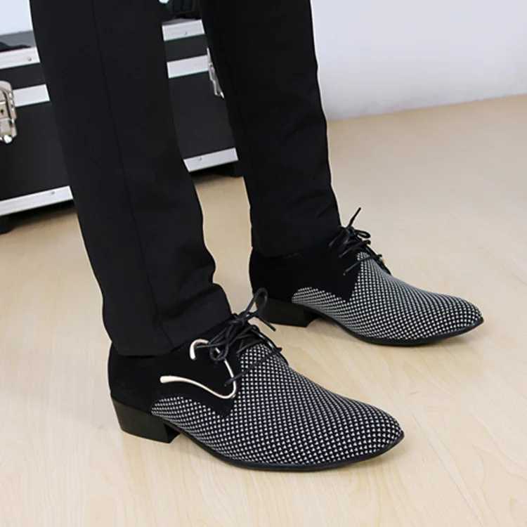 Big size fi Mens brogue shoes wedding Business dress Nighlubs oxfords Breathable Working lace up shoes 2021 newXJ250113