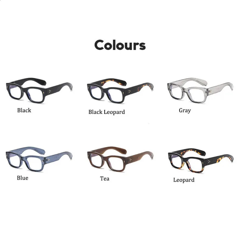 Square Men Glasses Frame Celebrity Transparent Computer Anti Blue Light Eyeglasses Frames Vintage Eyewear 250110