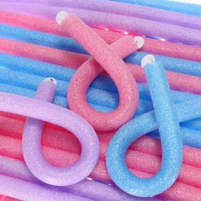 10 piece flexible curling stick curler soft foam curler flexible curling modeling tool curler no heat W250113