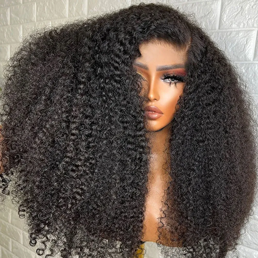 36Inch Long Natural Deep Curly Wig Black Dark Root glueless preplucked Wigs Perfect for Any Occasion Fashion Heat Resistant Fiber Look Like Human Hair