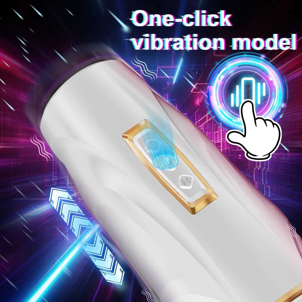 Telesic Masturbator Automatic Vibrator Real Vagina Penis Blowjob Pocket Pusssy Sucking Masturbation Cup Sex Toy for Men AdultXJ250113