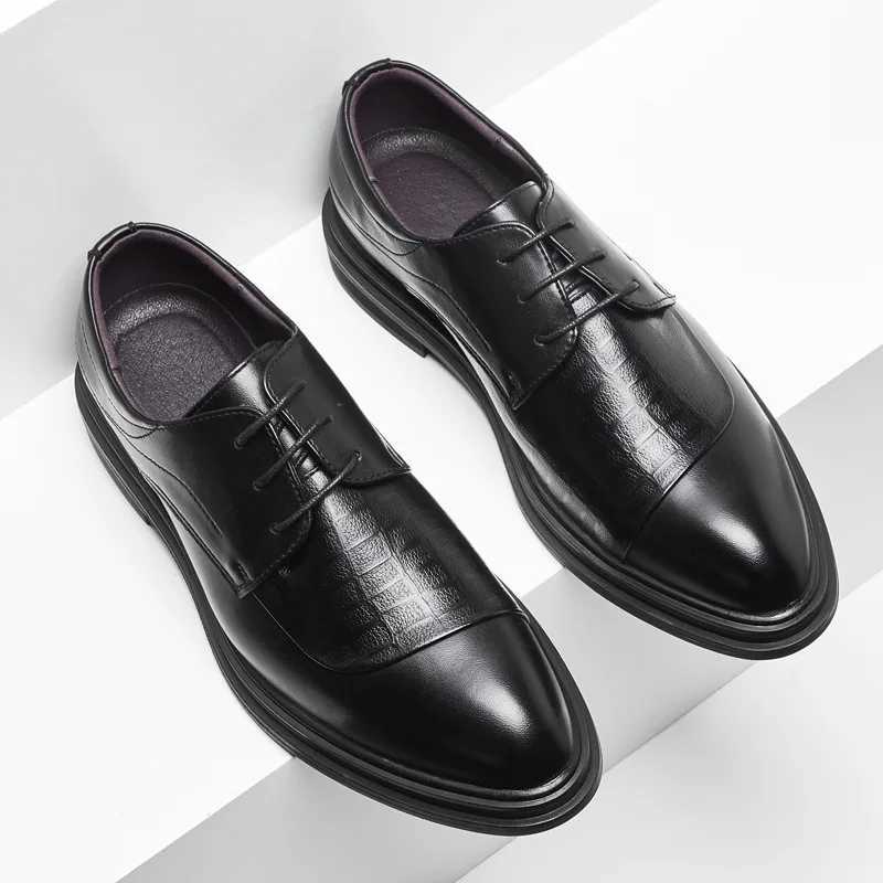 Handmade Mens Oxford Shoes Grey Leather Brogue Mens Dress Shoes Classic Business Formal Shoes for Man Wedding Zapatillas HombreXJ250113