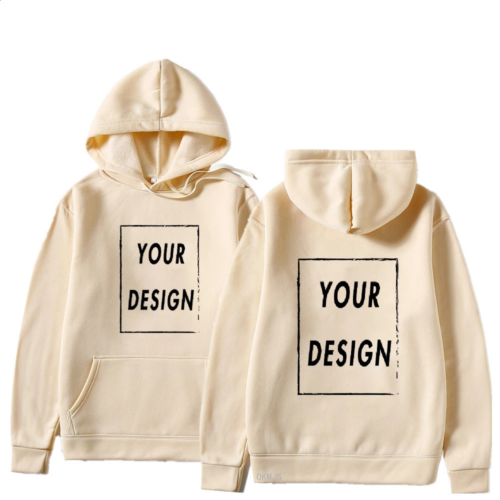 Customized Printed Men Women Hoodie Loose Casual Clothing Fashion Long Sleeve Hooded Pullover Personality Streetwear Sweatshirts 250113