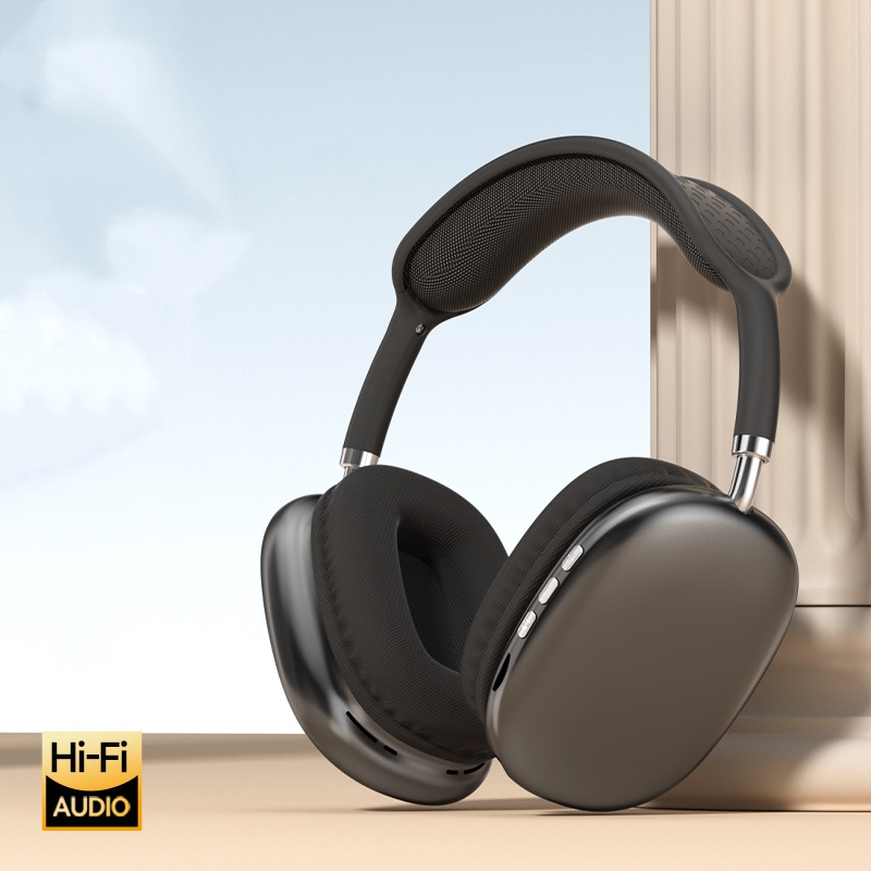 P9 Pro Max Wireless Headset Over-Ear Bluetooth Adjustable Headphones Active Noise Cancelling HiFi Stereo Sound for Travel Work