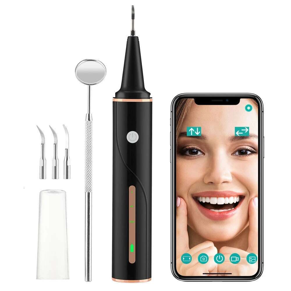 NEW Xiaomi MIJIA Teeth Whitening Belt HD Visible Ultrasonic Electric CleanerCamera Dental Calculus Tartar Removal Tool