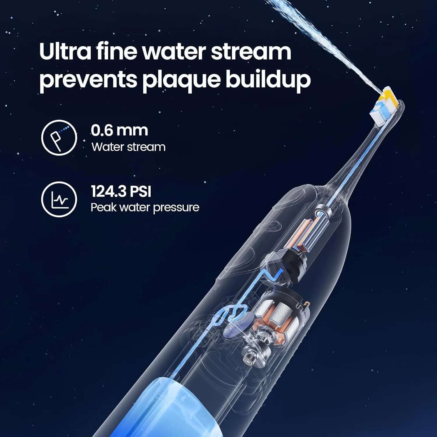 with Water Sonic Electric Toothbrush for Adults