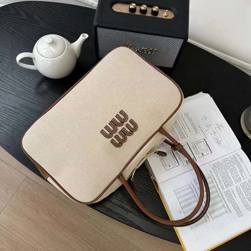 Large Capacity Pillow Bags For Women Fashion Commuter Handbag Female 2025 New Work Boston Bowg Single Shoulder Canvas Bag