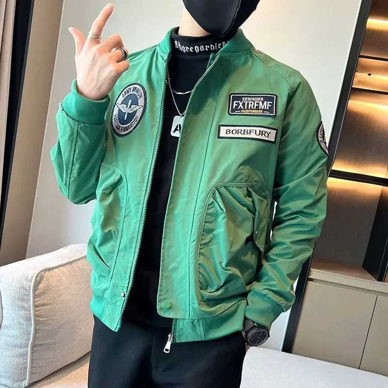 Winter Sales Of Bomber Jacket for Men Spring Autumn Baseball Luxury Designer Vintage Man Coat Stylish Y2k Joker Casual New In X250113