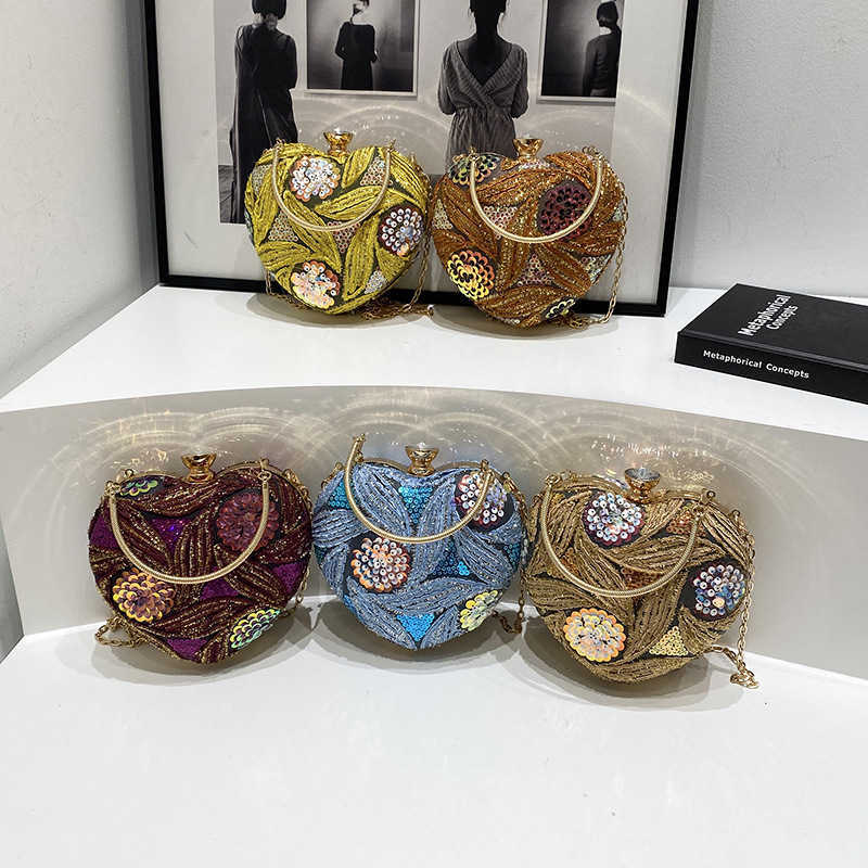 Bag Women's Bag 2025 New Fashion Sequin Shoulder Ins Internet Celebrity Hand-held Dinner 250113