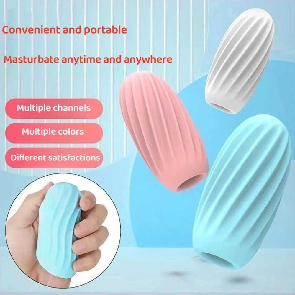 Male Masturbators Portable Soft Masturbation Cup for Men Realistic Pocket Vaginal Penis Glans Sex Toys Ml Airplane CupXJ250113