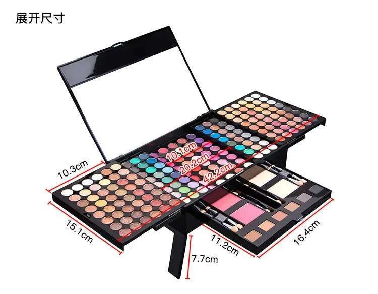 194 Colors Makeup Full Set Box For Women Multi-function Waterproof Eyeshadow Blush Foundation Beginner Travel Portable Palette