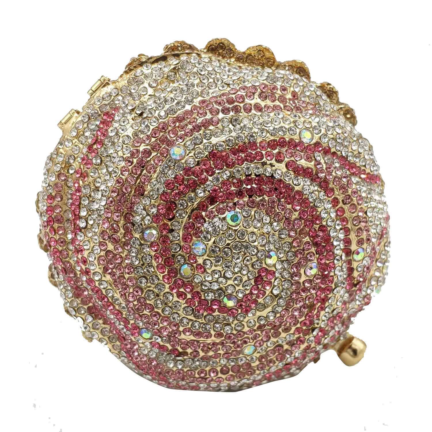 Handmade Sier Shiny Mini Crystal Dia Money Rhie Cupcake Evening Clutch Bag Purse