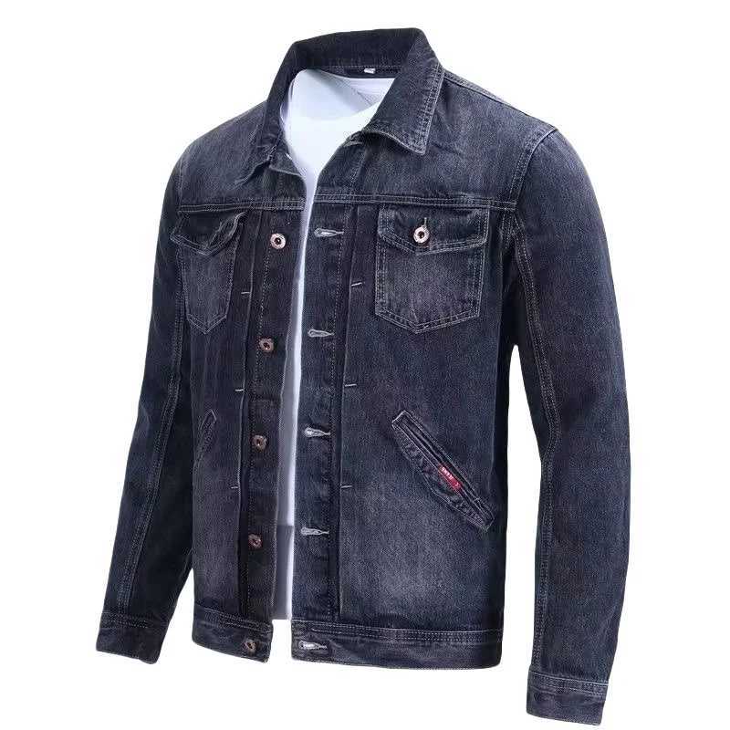 Spring Autumn Mens Retro Denim Jacket High Street Fashion Handsome Cargo Jacket Male Casual Outerwear Versatile Loose Top X250113