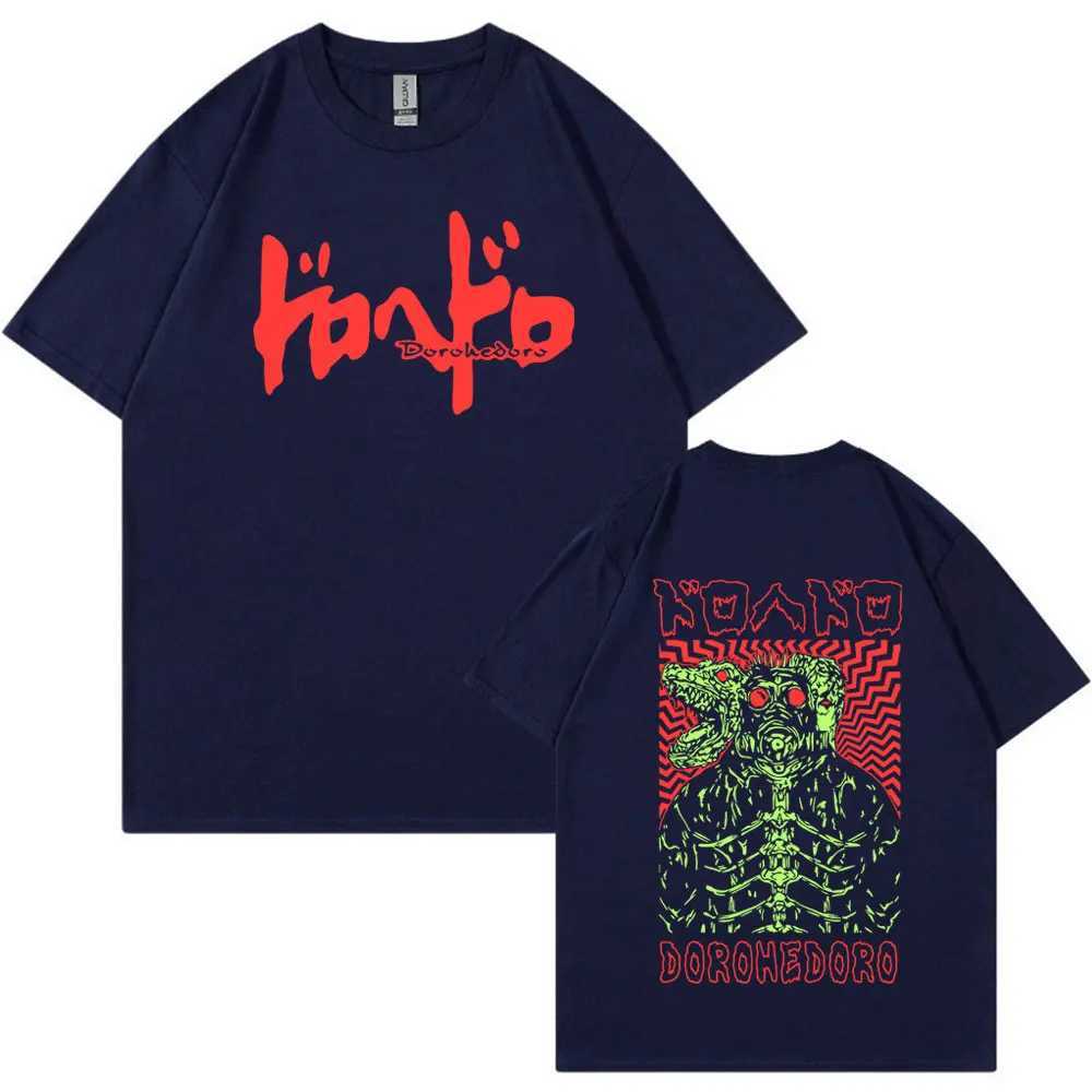 Anime Dorohedoro Kaiman T Shirt Gothic Manga Graphic Print T Shirts Mens Fashion Casual Cotton Oversized T-shirt Streetwear X250113