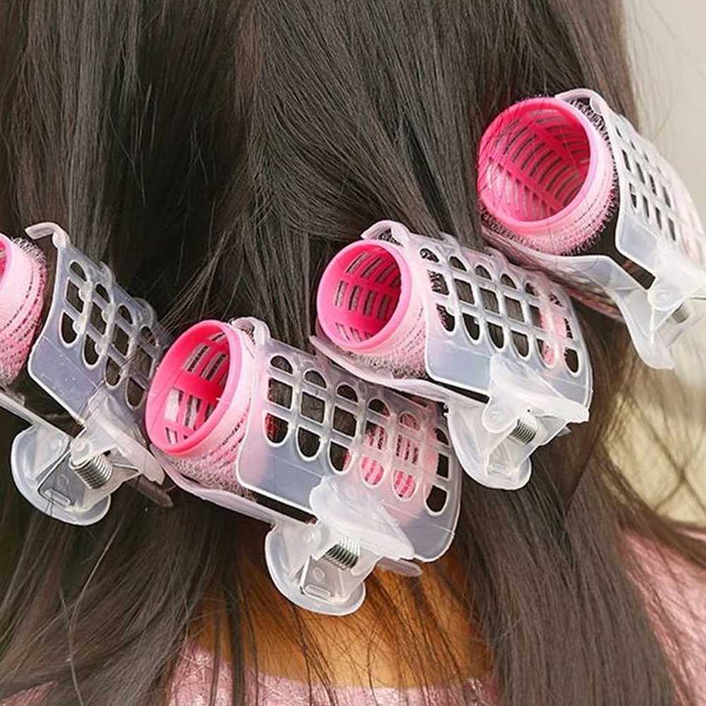 3 pieces/set pink selfie curler lazy curler iron self-service curler no hot hair bangs curler styling tool W250113