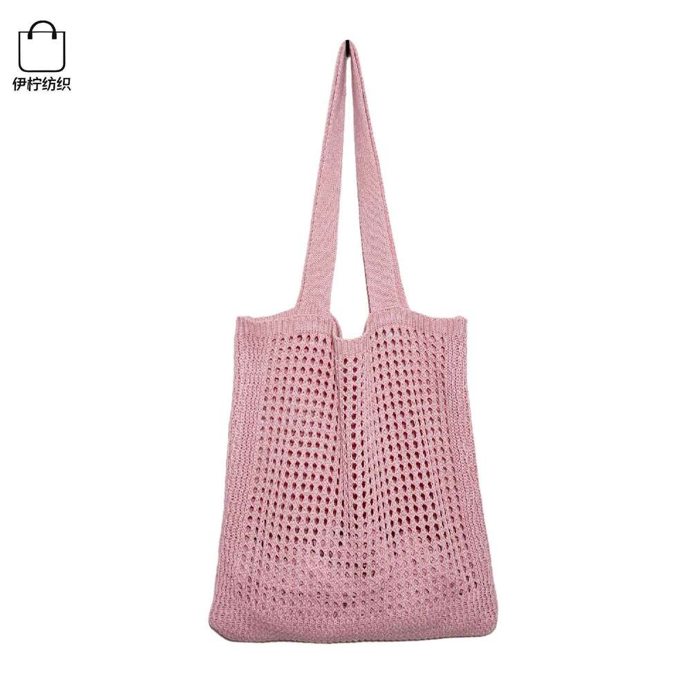 2024 New South Dongdaemun Hollow Simple Shoulder Korean Edition Handbag Knitted Bag