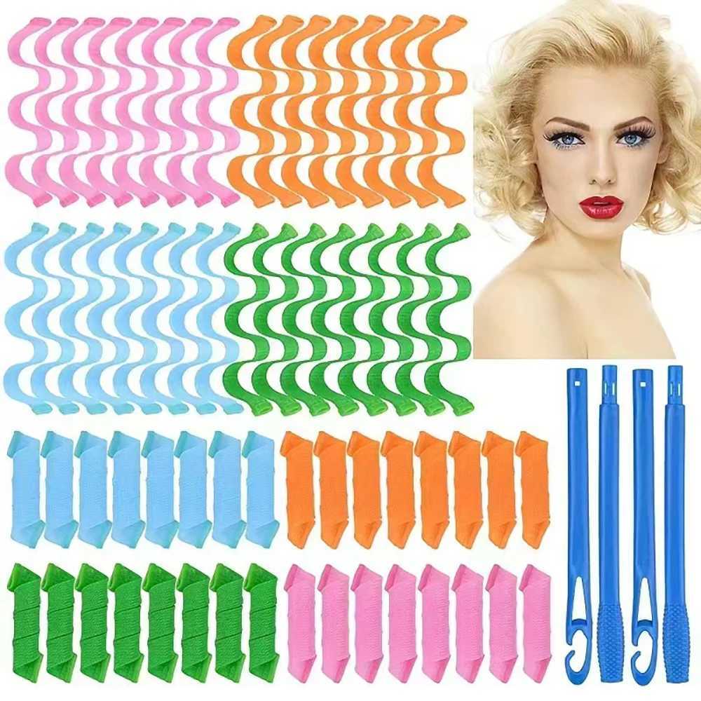 12 piece portable magic curling iron 25-65CM wavy hairstyle accessory hair tool DIY womens curling iron W250113