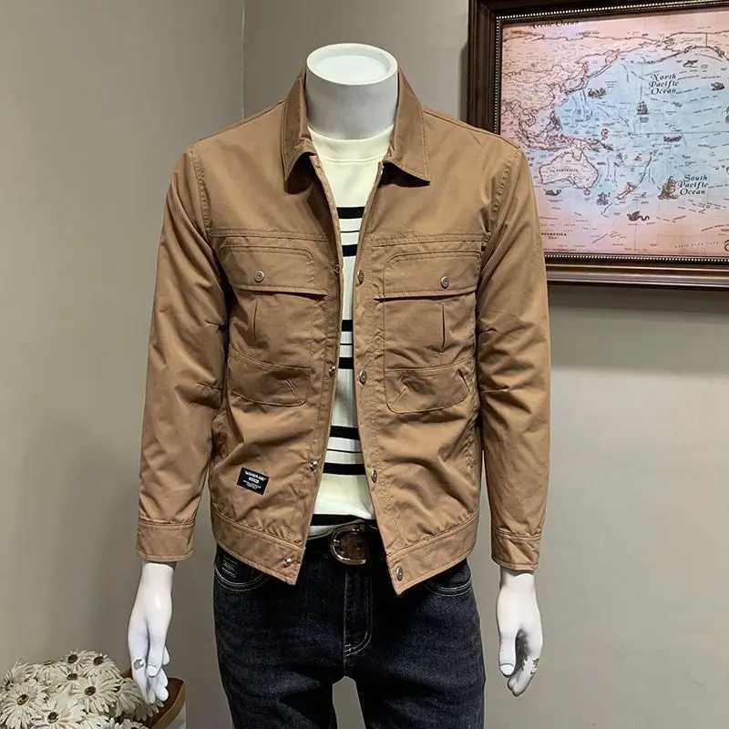 Autumn Winter KPOP Fashion Style Harajuku Slim Fit Tops All Match Loose Casual Korean Style Outerwear Square Neck Button Jacket X250113