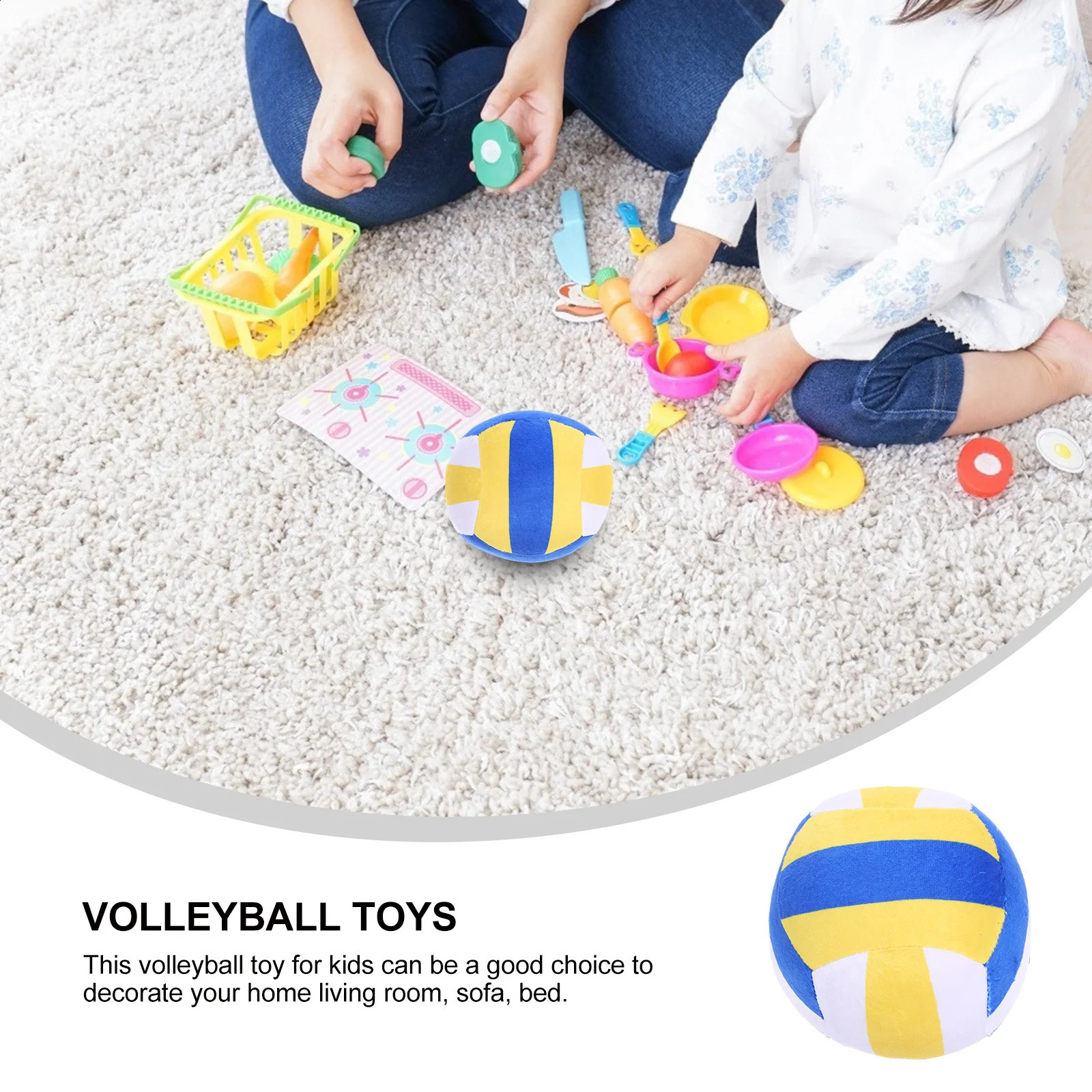 Volleyball Plush Toy Toys Sports Party Favors Plaything Kids Ornament Stuffed Balls Childrens 250107