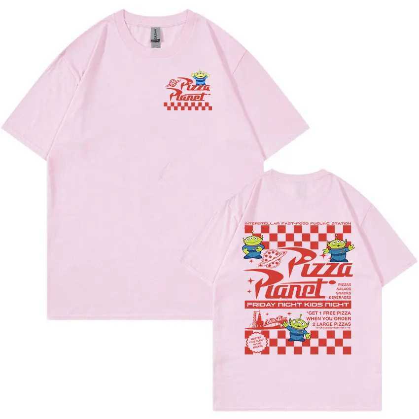 Pizza Planet Funny Graphic T Shirts Men Women Fashion Casual High Quality T-shirt Summer 100% Cotton Oversized Tshirt Streetwear X250113