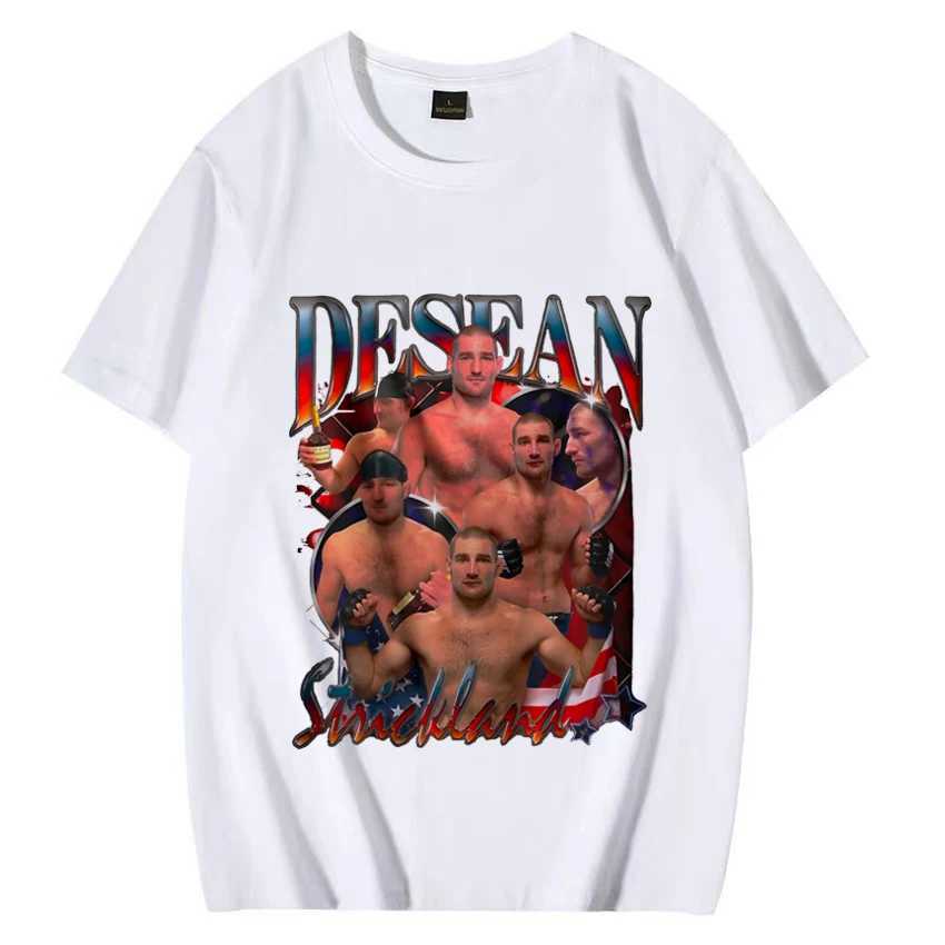 2024 Sean Strickland Meme T Shirts Men Women s Summer Fashion streetwear Graphics Oversized t-shirts short sleeve Unisex Tees X2501133