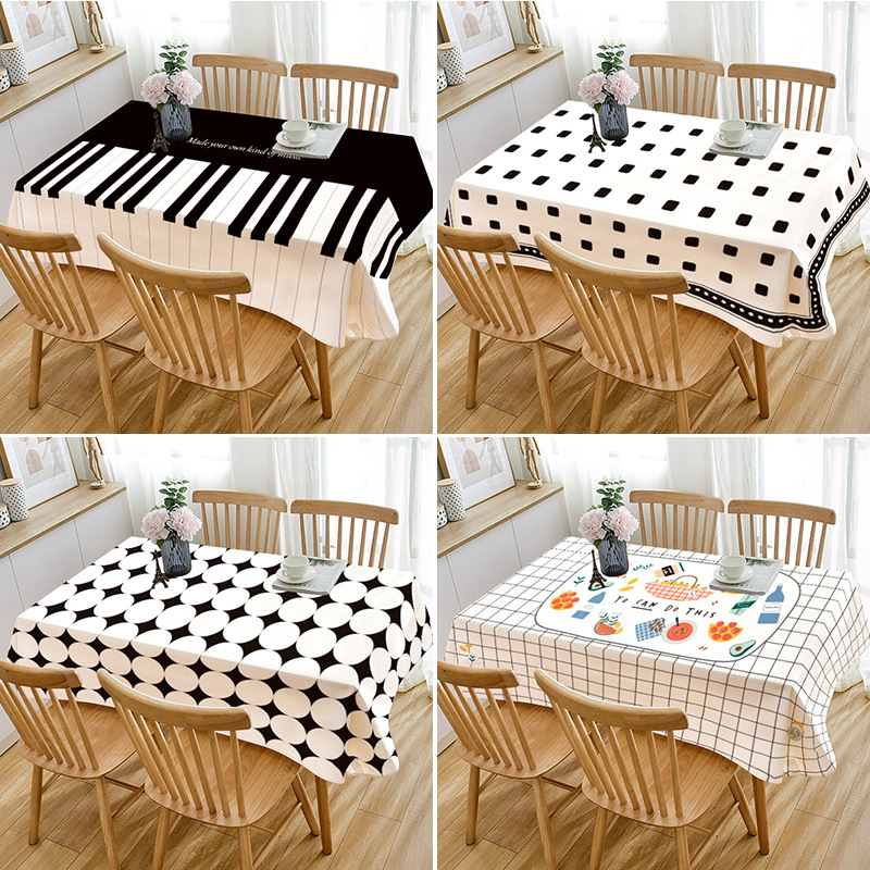 W423 Rectangular coffee table table cloth dustproof oil-proof scalding-proof washable table cloth table mat
