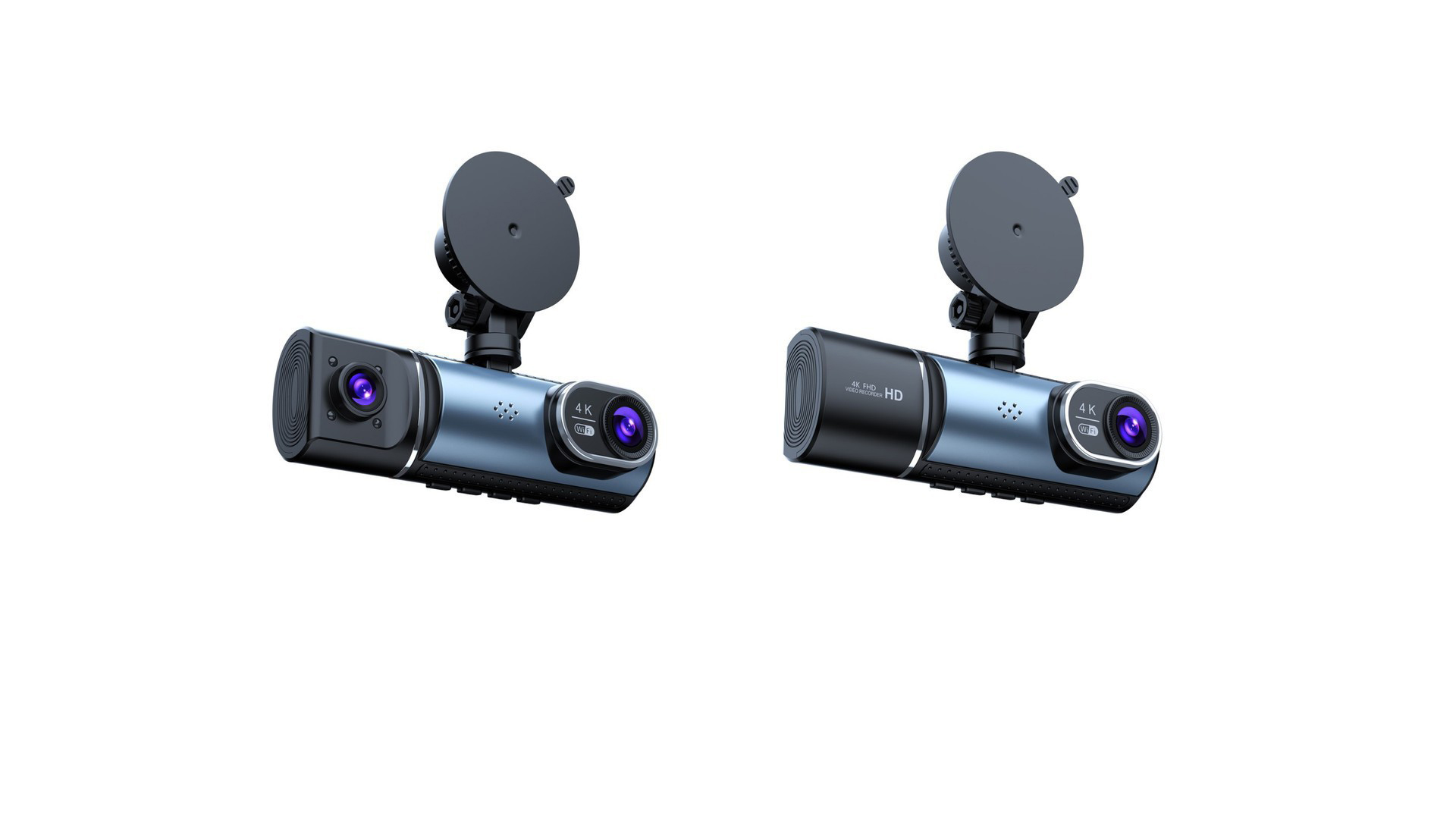 3 Lens Dash Camera Car DVR Cameras Mini Hidden Video Recorder Front and Rear View Vehicle Cabin Dash Cam Recording 4K WIFI D55
