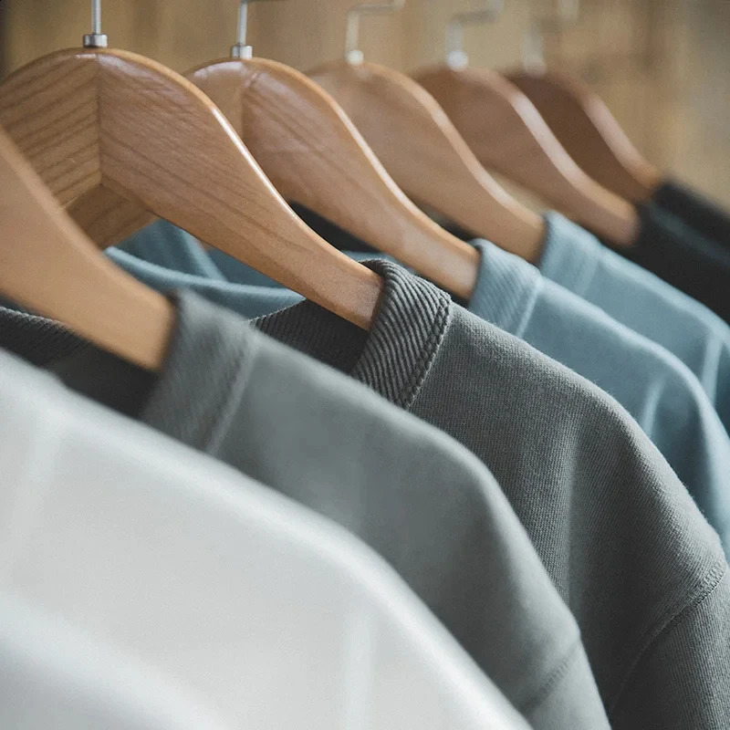 Maden Summer Solid 300g Cotton Tshirts Men Unisex Oversized T Shirts Short Sleeve Heavyweight Harajuku Plain White Tees 250113