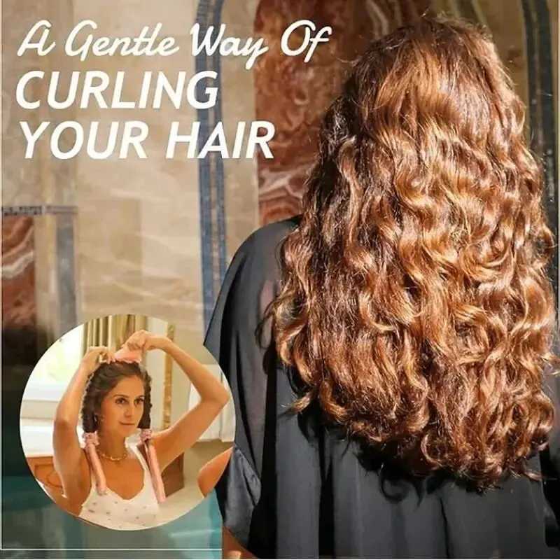 Lazy Curling Pearl Sponge Big Wave Curling Iron God Velvet Heat Free Curling Iron Belt Clip Hair Curling Belt W250113