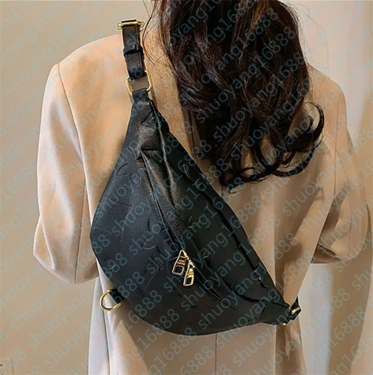 Embossed Letter Designer Bum Bag For Man Crossbody Belt Bags Women Luxury Designer Flower Chest Bumbag Fann Pack V Purse Cross Body Bumbags