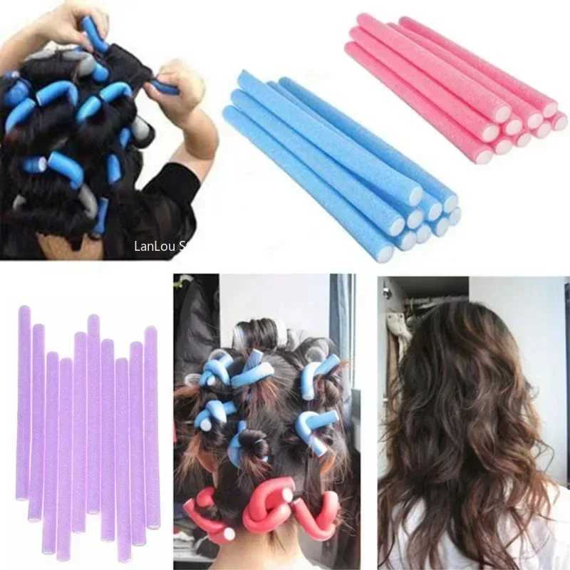 10 pieces/set of curler soft foam curl soft DIY styling hair tool suitable for female accessories random color W250113