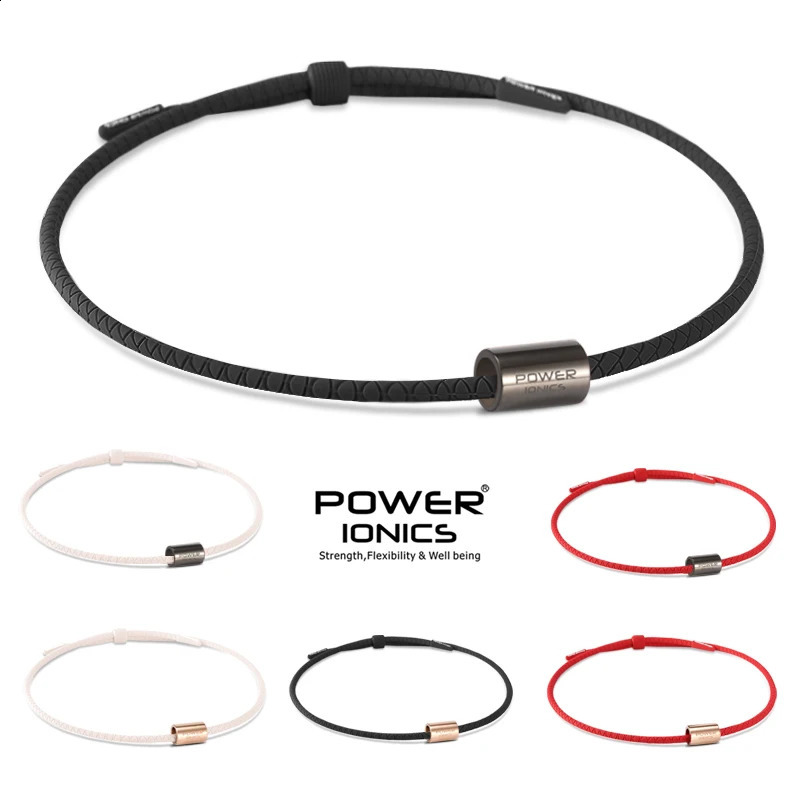 Power Ionics 3000 Anions Health Fashion Women Men Sports Bio Silicone Necklace Pendant Free Lettering 250107